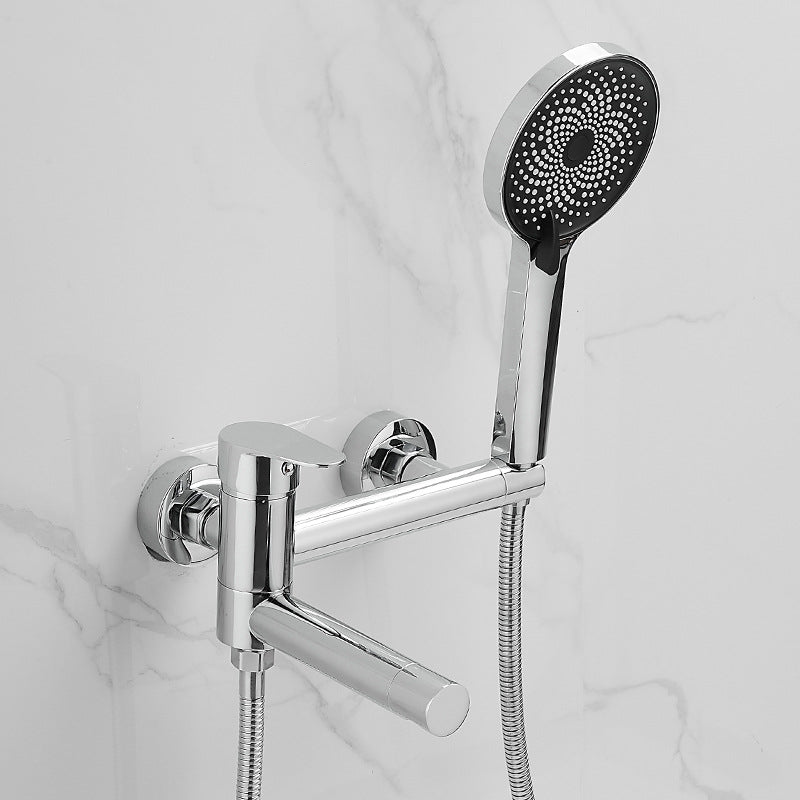 Lever Handle Shower Faucet Single Hand Shower with Shower Hose