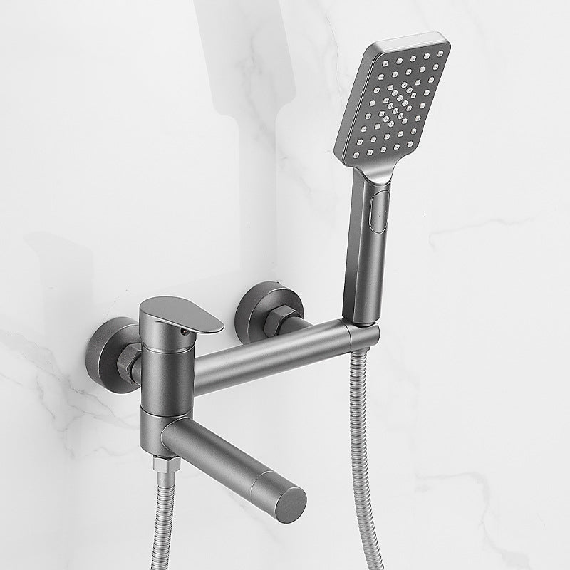 Lever Handle Shower Faucet Single Hand Shower with Shower Hose