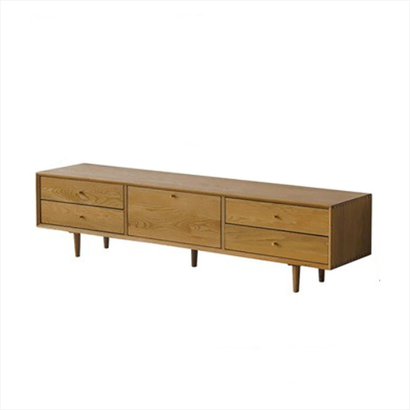 Solid Wood TV Media Console Glam TV Stand Console with Drawers