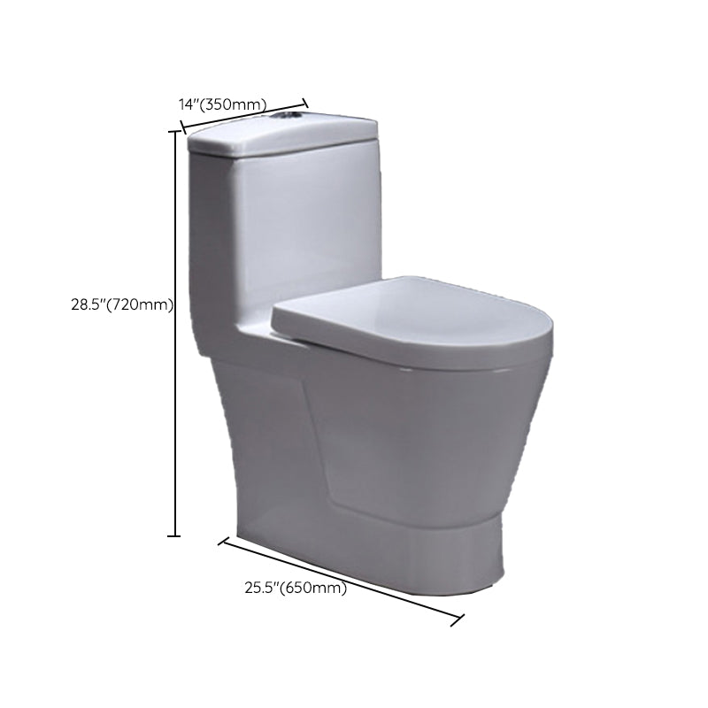 Porcelain Modern Toilet Floor Mounted One Piece Toilet Bowl Toilet