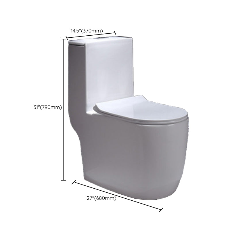 Porcelain Modern Toilet Floor Mounted One Piece Toilet Bowl Toilet