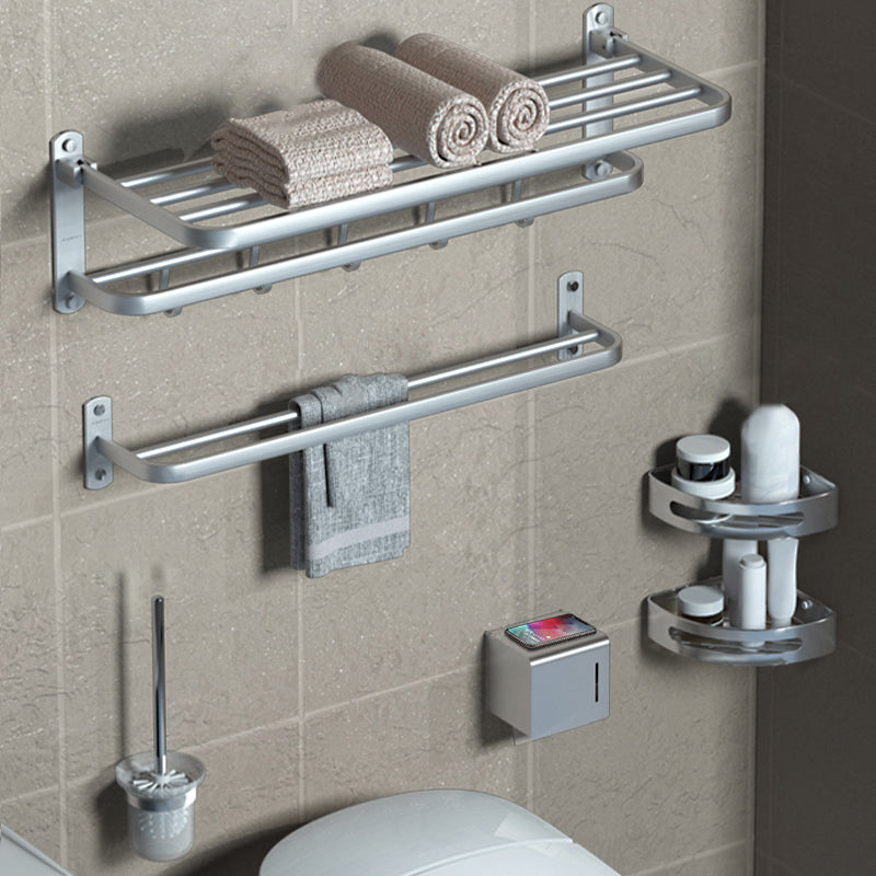 Modern Bathroom Accessory Kit Black Paper Holder Bath Shelf Bath Hardware Set