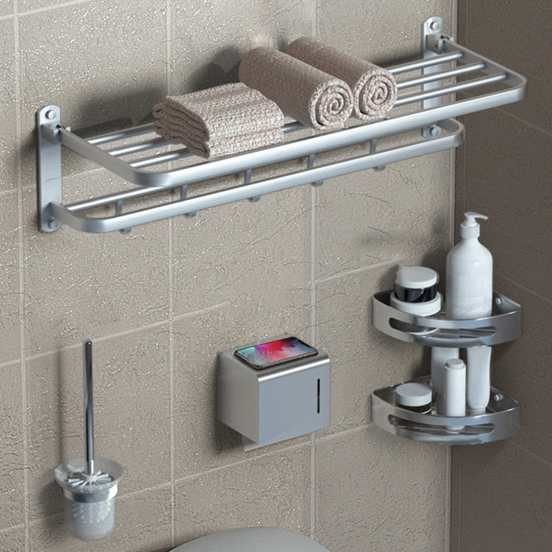 Modern Bathroom Accessory Kit Black Paper Holder Bath Shelf Bath Hardware Set