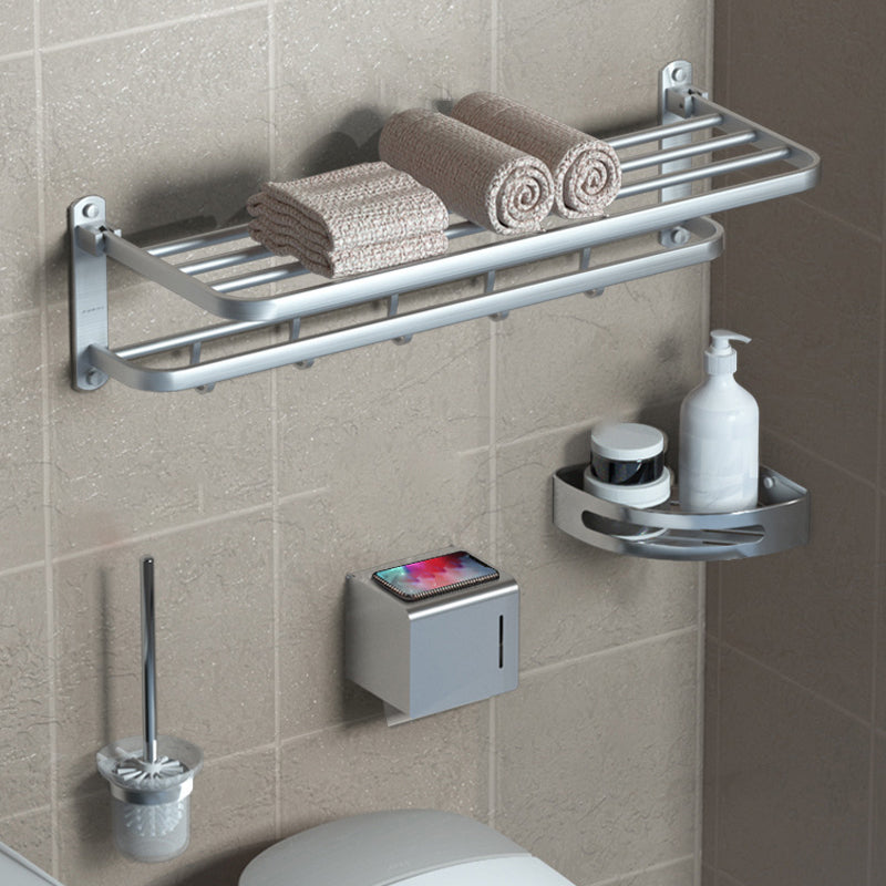 Modern Bathroom Accessory Kit Black Paper Holder Bath Shelf Bath Hardware Set