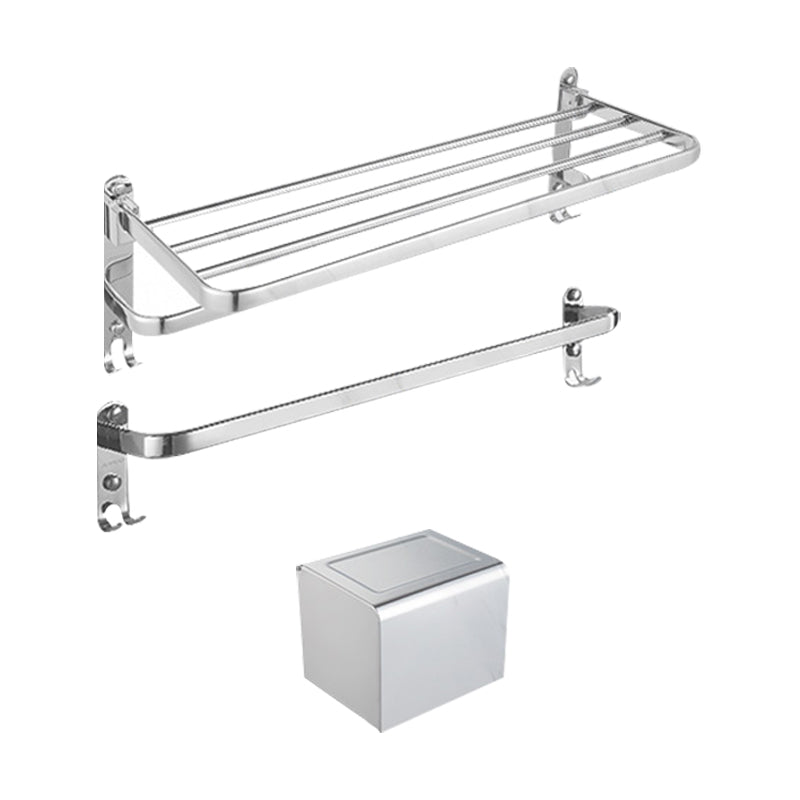 Modern Bath Hardware Set Stainless Steel Bath Shelf Paper Holder Bathroom Accessory Kit