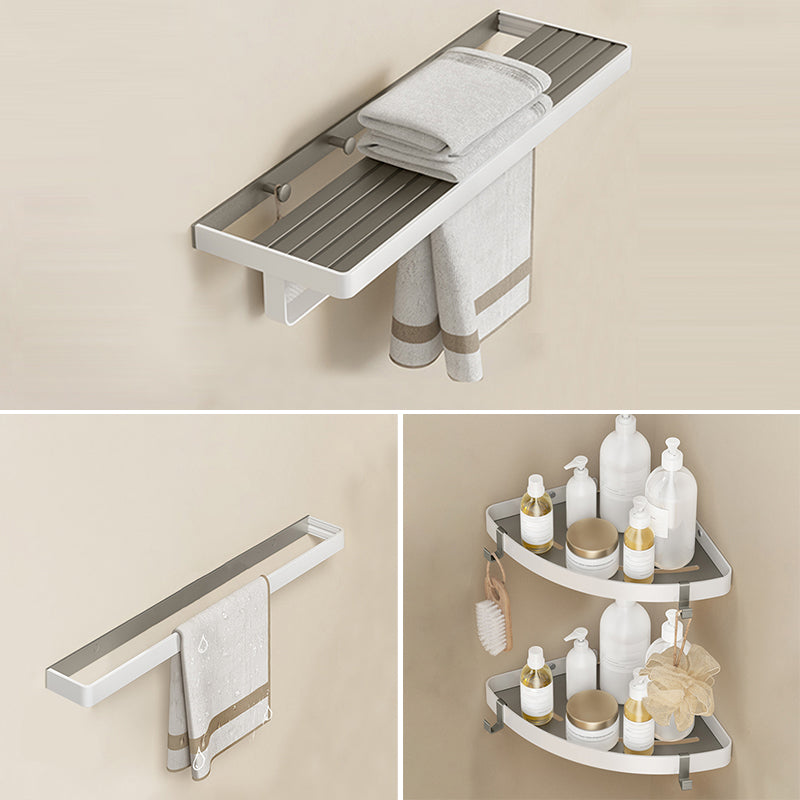 Modern Bath Hardware Set Paper Holder Towel Bar Bathroom Accessory Kit