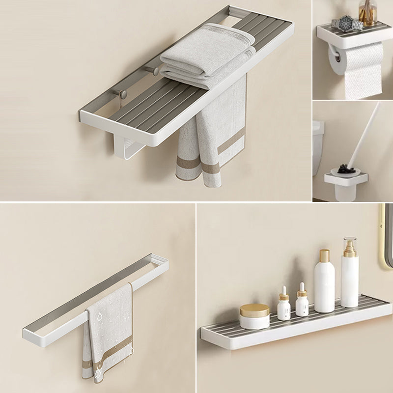 Modern Bath Hardware Set Paper Holder Towel Bar Bathroom Accessory Kit