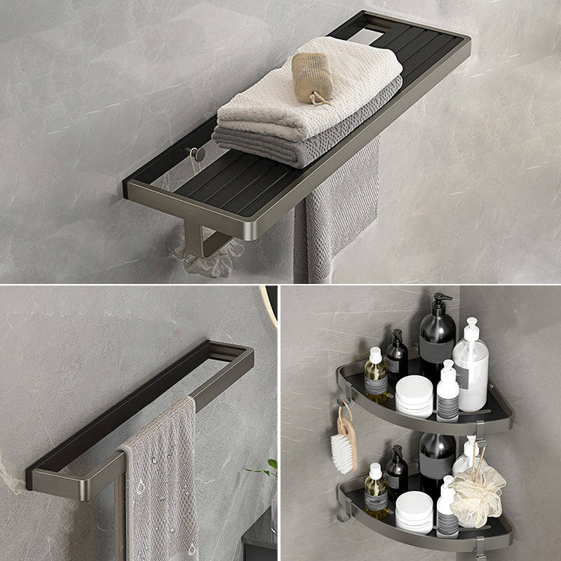 Modern Bath Hardware Set Paper Holder Towel Bar Bathroom Accessory Kit