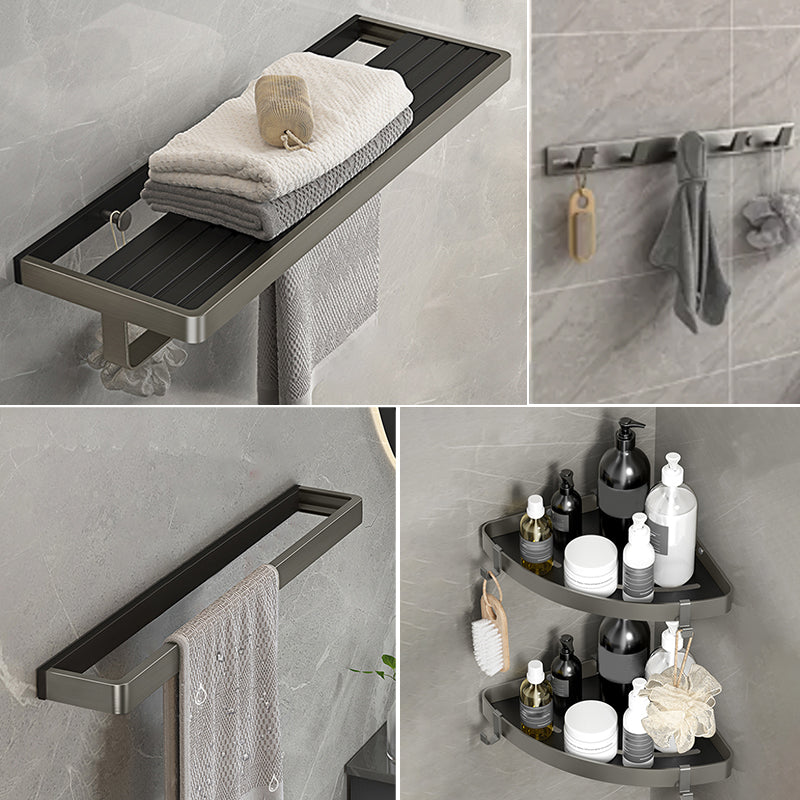 Modern Bath Hardware Set Paper Holder Towel Bar Bathroom Accessory Kit