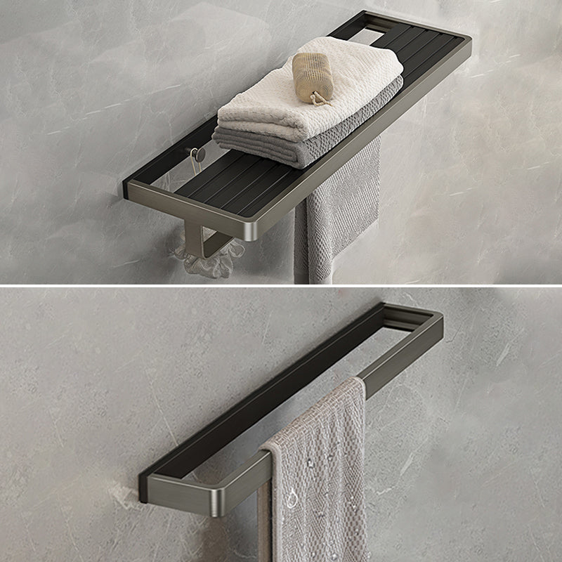 Modern Bath Hardware Set Paper Holder Towel Bar Bathroom Accessory Kit