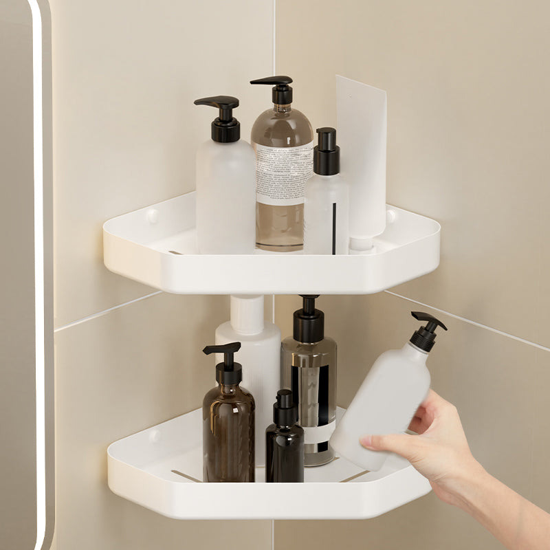 Modern White Bath Hardware Set Bath Shelf Paper Holder Bathroom Accessory Kit