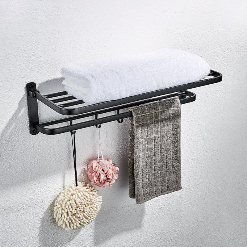 Modern Black Bathroom Accessory Kit Towel Bar Bath Shelf Bath Hardware Set