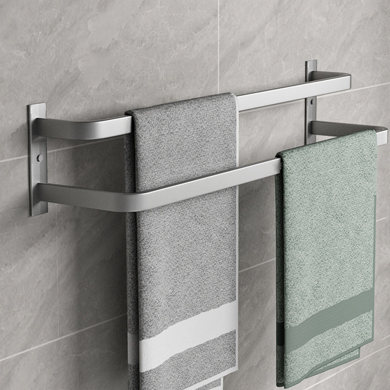 Modern Grey Bathroom Accessory Kit Paper Holder Bath Shelf Bath Hardware Set