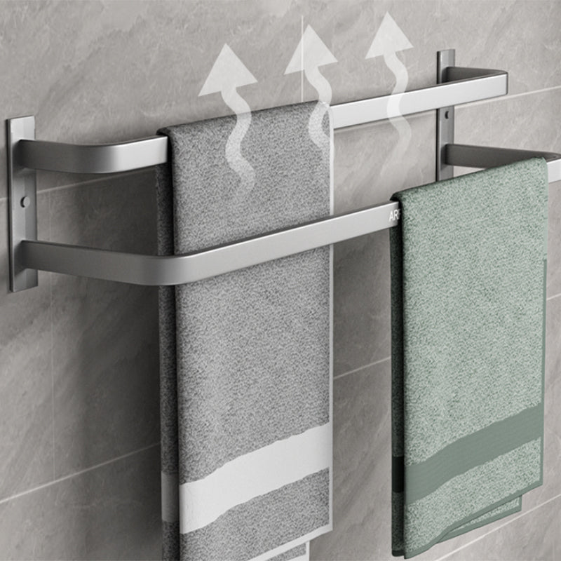 Modern Grey Bathroom Accessory Kit Paper Holder Bath Shelf Bath Hardware Set