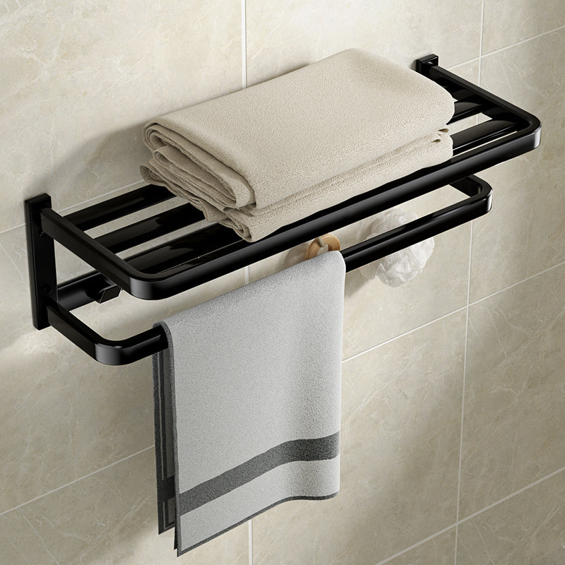 Modern Bathroom Set Towel Bar Paper Holder Black Bathroom Accessory Kit