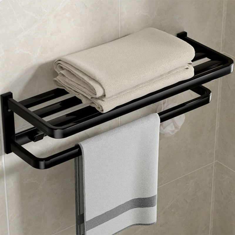 Modern Bathroom Set Towel Bar Paper Holder Black Bathroom Accessory Kit