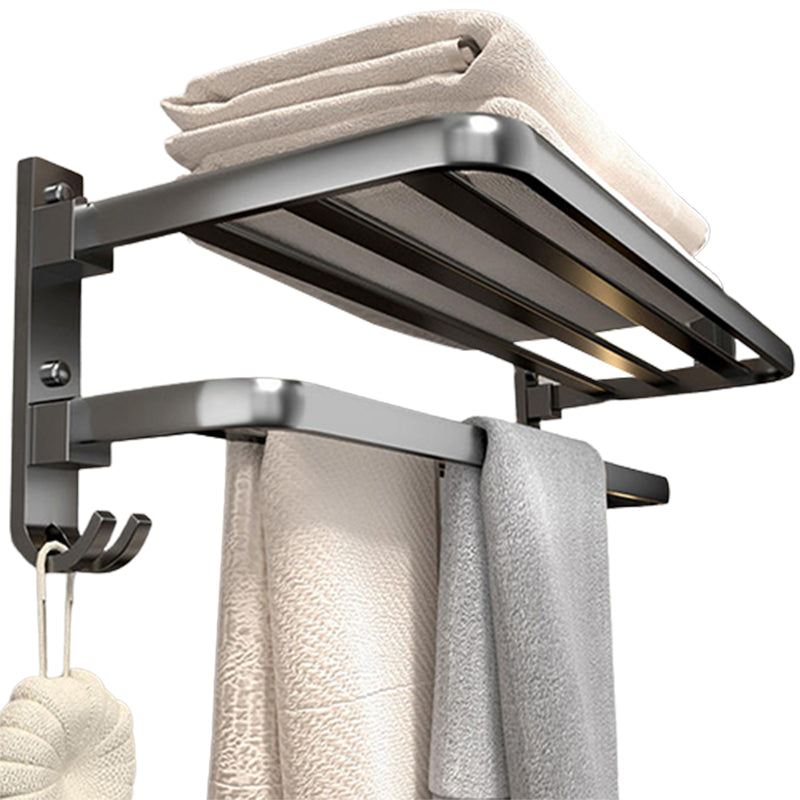 Modern Bath Hardware Set Towel Bar Paper Holder Grey Bathroom Accessory Kit