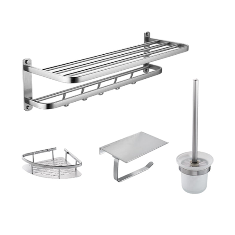 Modern Bathroom Set Paper Holder Bath Shelf Stainless Steel Bathroom Accessory Kit