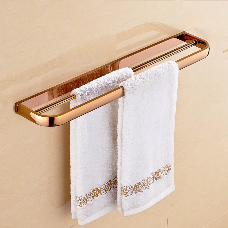 6 Piece Bathroom Accessory Set Vintage Brass Bath Hardware Set