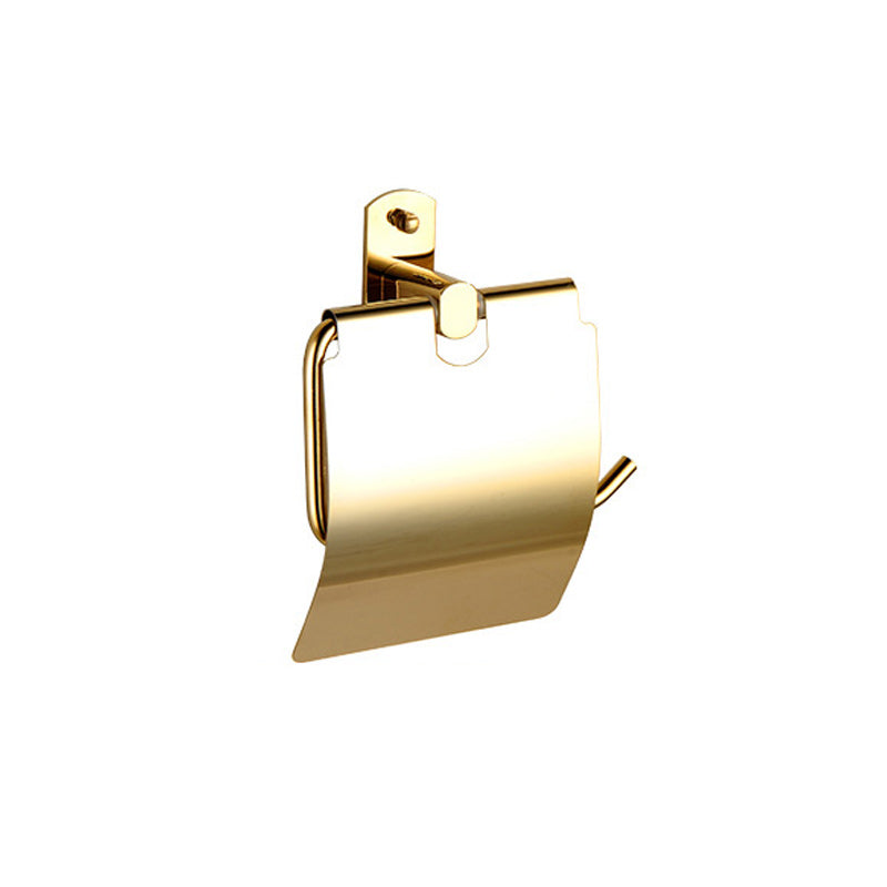 Polished Gold 4 Piece Bathroom Accessory Set Brass Bathroom Hardware