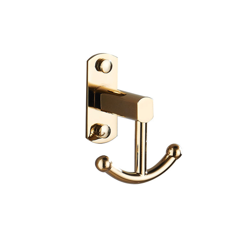 Polished Gold 4 Piece Bathroom Accessory Set Brass Bathroom Hardware