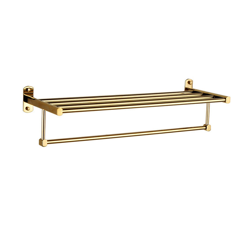 Polished Gold 4 Piece Bathroom Accessory Set Brass Bathroom Hardware