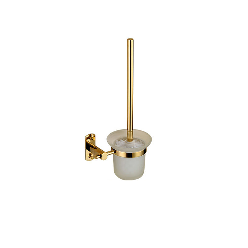 Polished Gold 4 Piece Bathroom Accessory Set Brass Bathroom Hardware