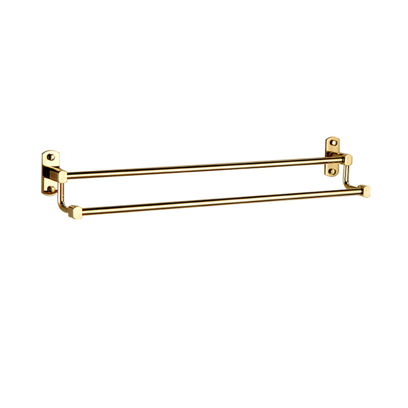 Polished Gold 4 Piece Bathroom Accessory Set Brass Bathroom Hardware