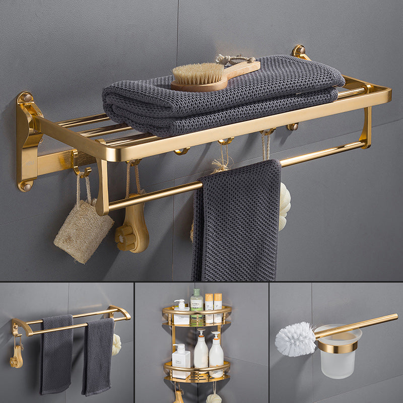 Gold 7 Piece Bathroom Accessory Set Vintage Bathroom Accessory Kit