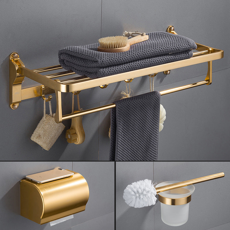 Gold 7 Piece Bathroom Accessory Set Vintage Bathroom Accessory Kit