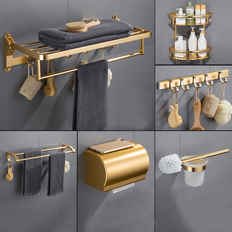 Gold 7 Piece Bathroom Accessory Set Vintage Bathroom Accessory Kit