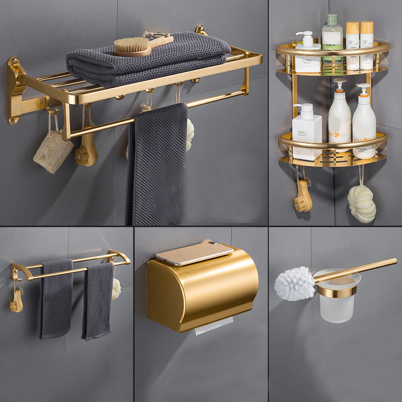 Gold 7 Piece Bathroom Accessory Set Vintage Bathroom Accessory Kit