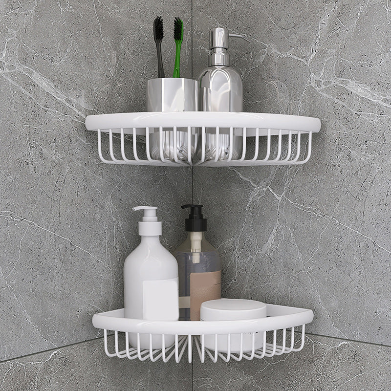 Matte Metal Bathroom Accessory Set 2 Piece Modern Bath Shelf