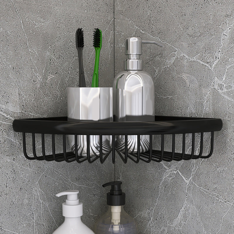 Matte Metal Bathroom Accessory Set 2 Piece Modern Bath Shelf