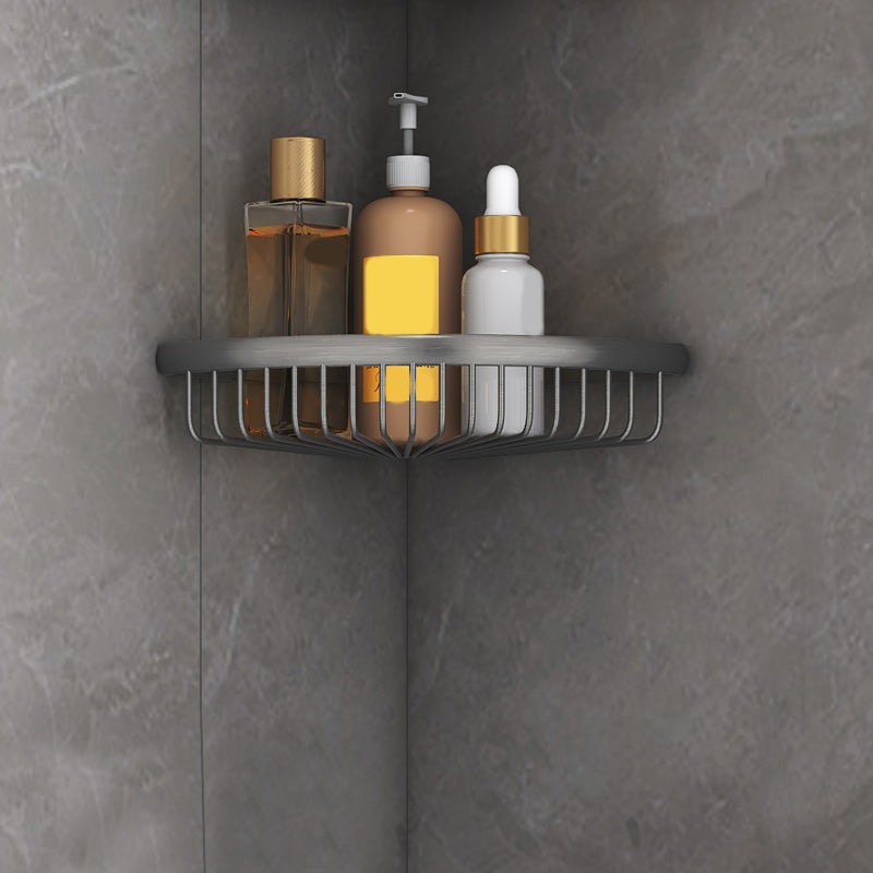 Matte Metal Bathroom Accessory Set 2 Piece Modern Bath Shelf