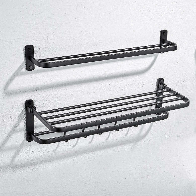 Modern Bathroom Accessory Set Metal Bathroom Hardware in Matte Black