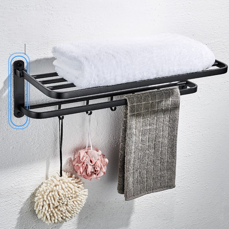 Modern Bathroom Accessory Set Metal Bathroom Hardware in Matte Black