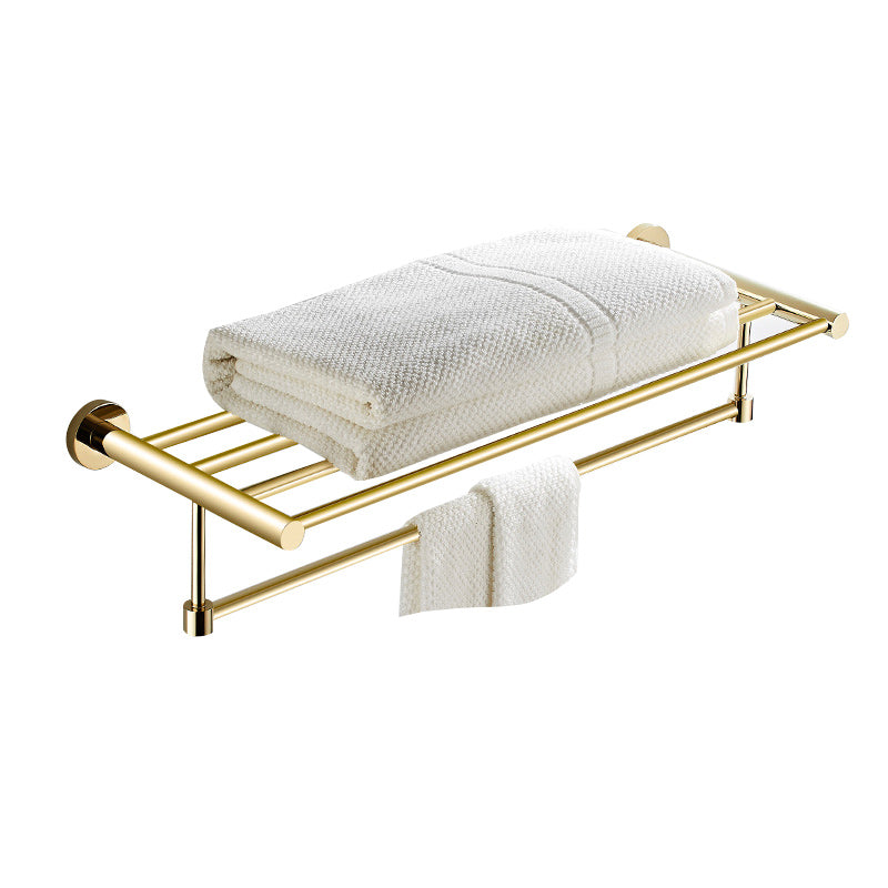 4 Piece Traditional Bathroom Accessory Set Brass Bathroom Set in Matte Gold