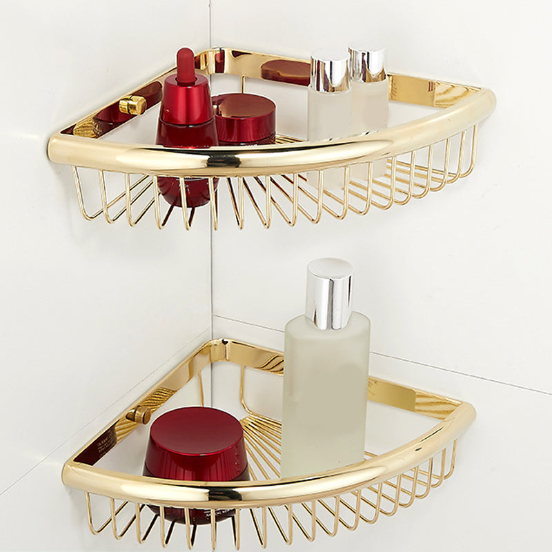 4 Piece Traditional Bathroom Accessory Set Brass Bathroom Set in Matte Gold