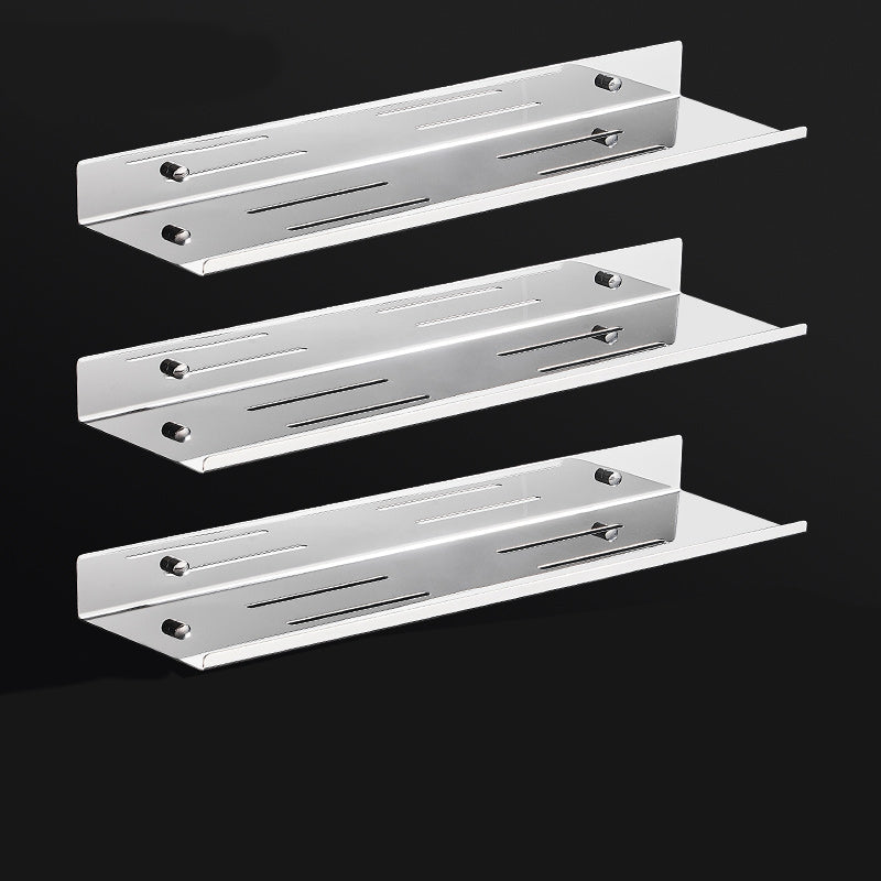 Modernism Rectangular Bath Shelf in Stainless Steel Polished Chrome Bathroom Hardware Set