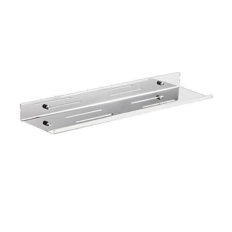 Modernism Rectangular Bath Shelf in Stainless Steel Polished Chrome Bathroom Hardware Set