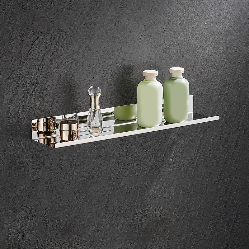 Modernism Rectangular Bath Shelf in Stainless Steel Polished Chrome Bathroom Hardware Set