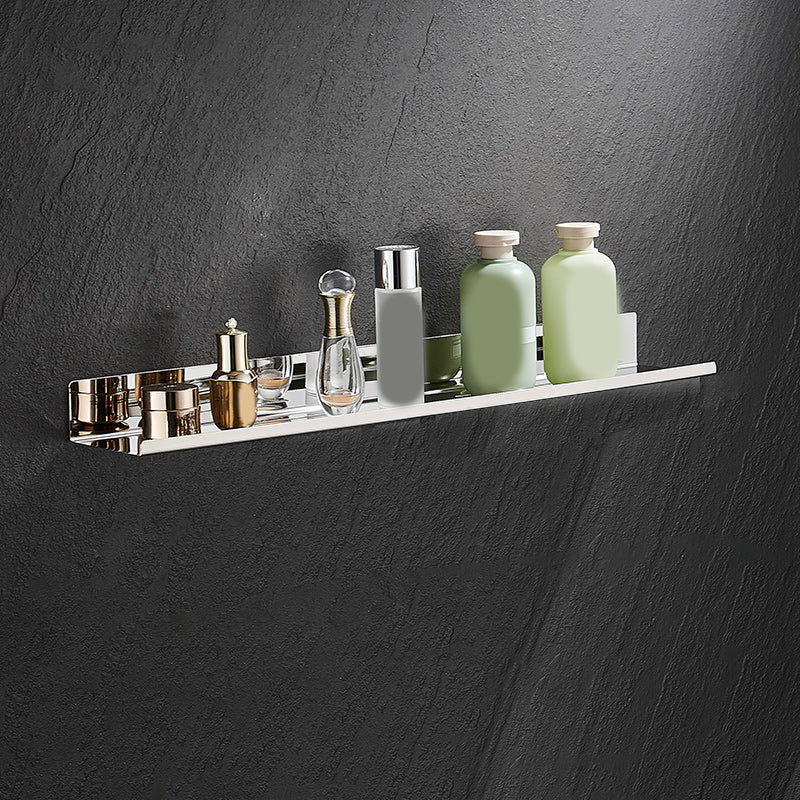 Modernism Rectangular Bath Shelf in Stainless Steel Polished Chrome Bathroom Hardware Set