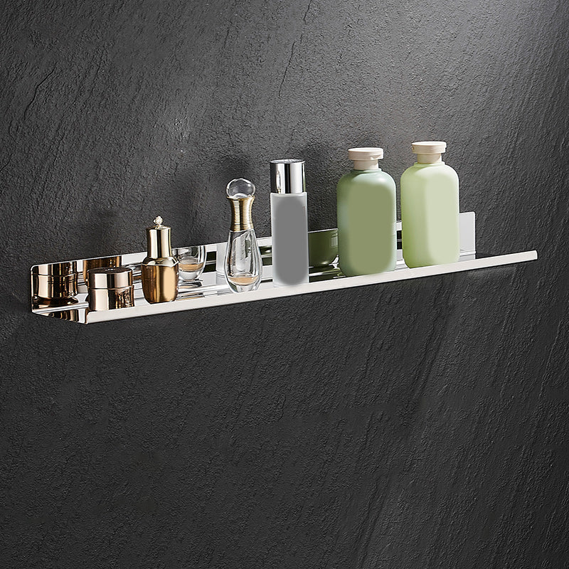 Modernism Rectangular Bath Shelf in Stainless Steel Polished Chrome Bathroom Hardware Set