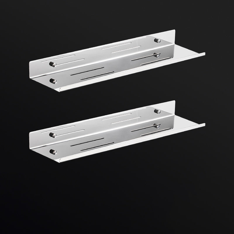 Modernism Rectangular Bath Shelf in Stainless Steel Polished Chrome Bathroom Hardware Set