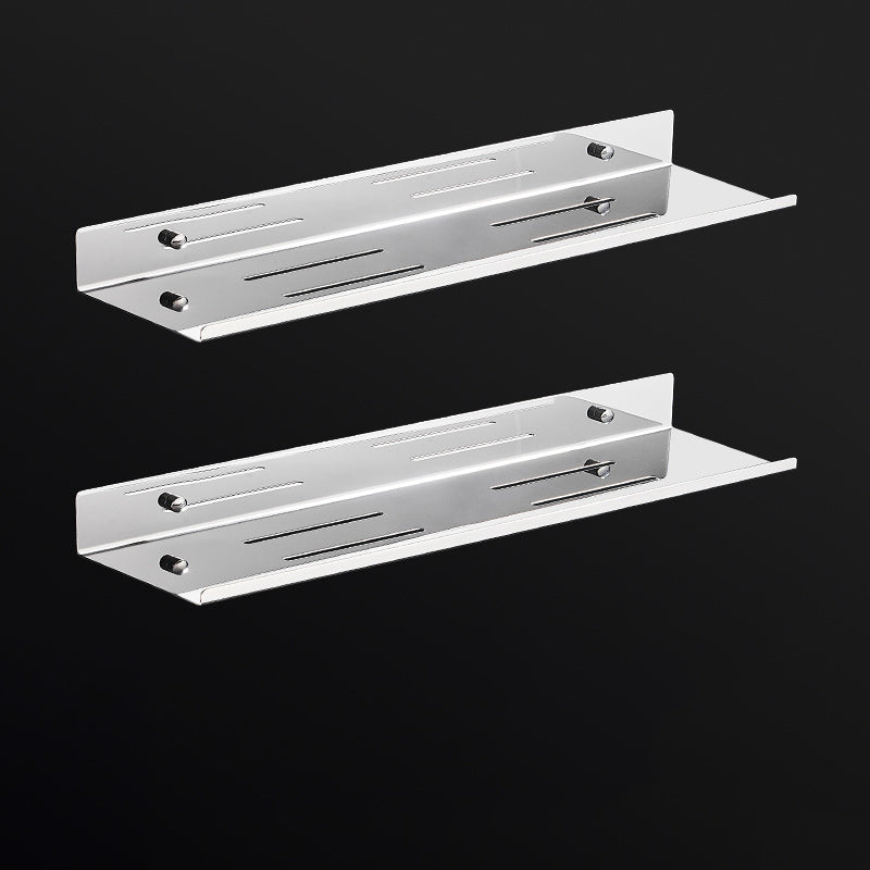 Modernism Rectangular Bath Shelf in Stainless Steel Polished Chrome Bathroom Hardware Set