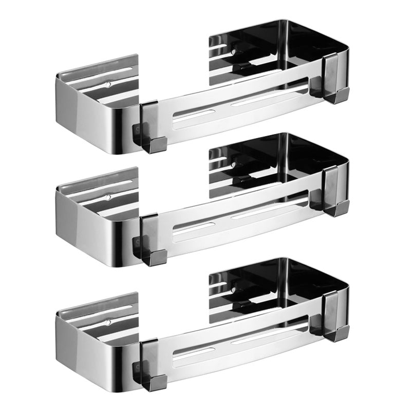 Modern Stainless Steel Bathroom Accessory Set Rectangular & Triangle Bath Shelf