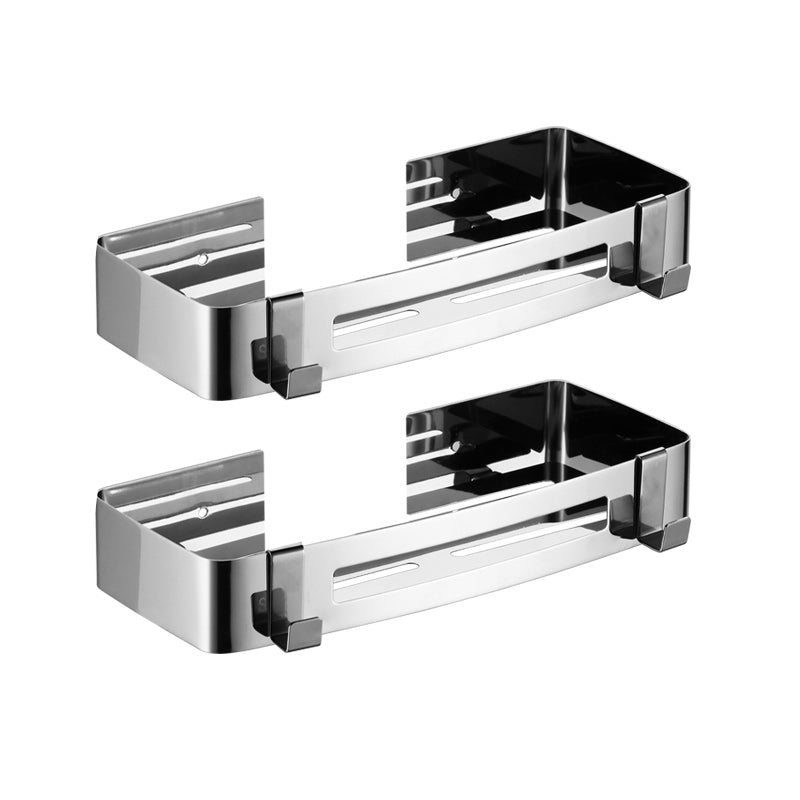 Modern Stainless Steel Bathroom Accessory Set Rectangular & Triangle Bath Shelf