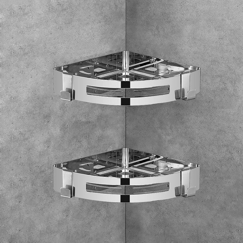 Stainless Steel Bathroom Hardware Set Modern 3 Piece Bath Shelf