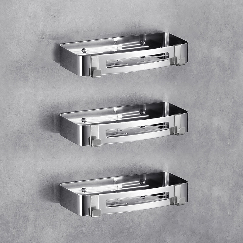 Stainless Steel Bathroom Hardware Set Modern 3 Piece Bath Shelf